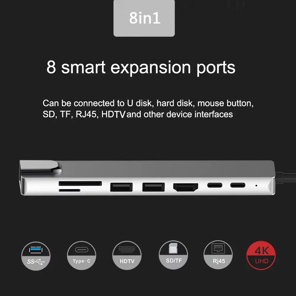 Hub USB-C 8-en-1