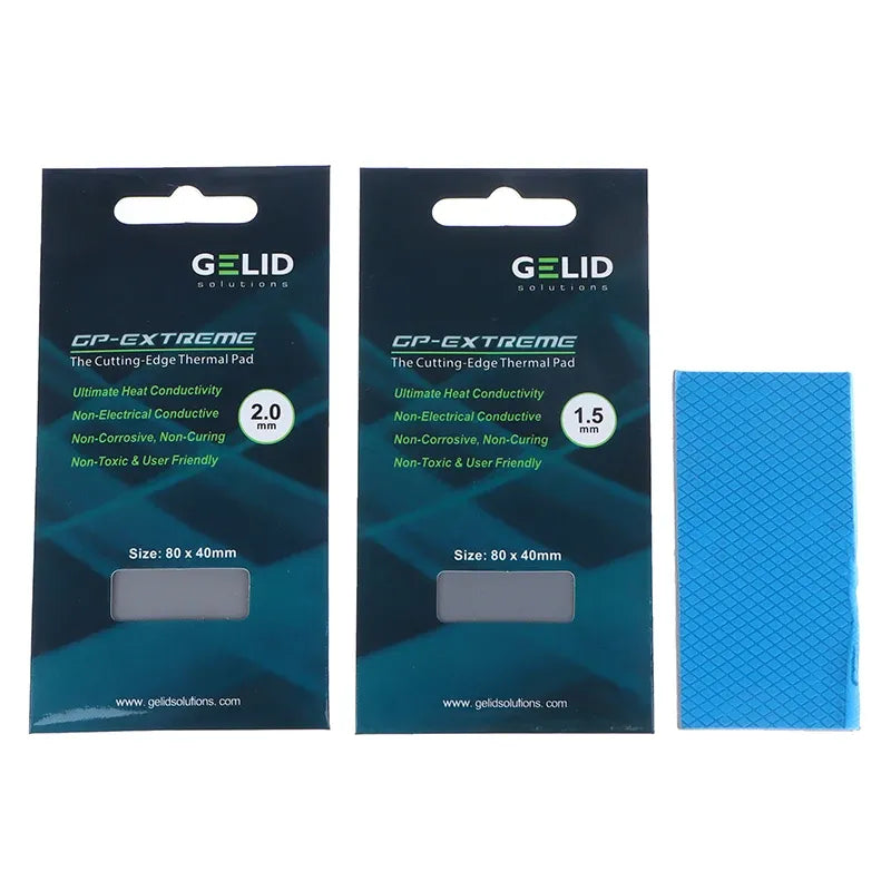 Pads thermiques GELID 15W/mK.