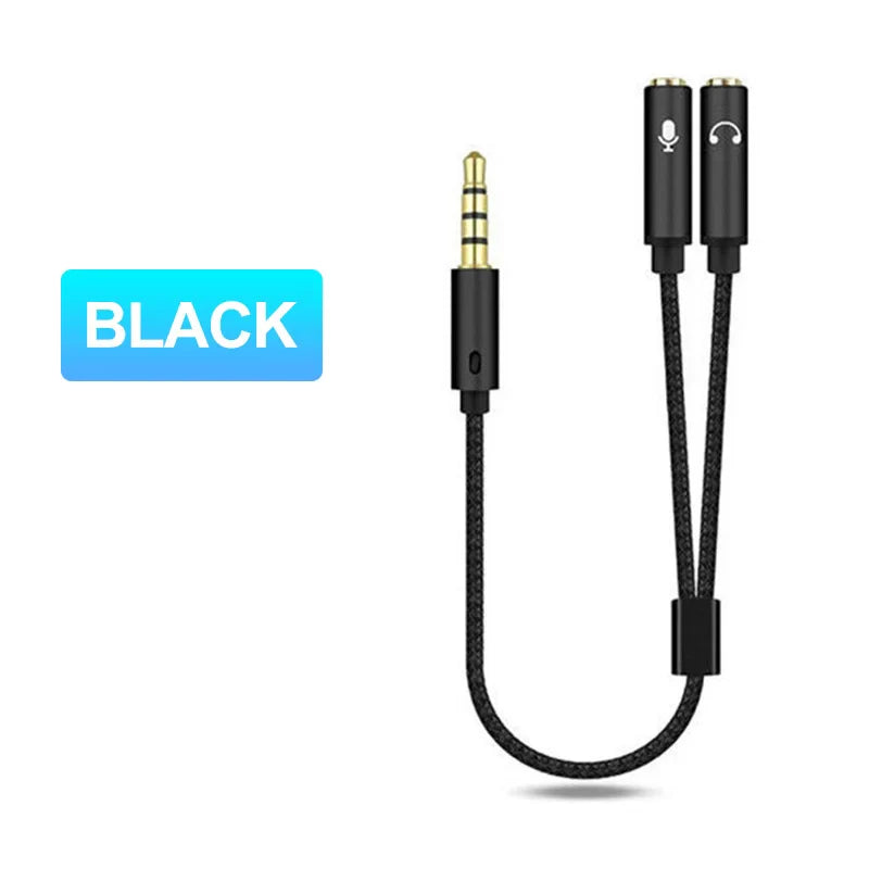Adaptateur Y 3.5mm Audio/Mic – PC, Console, Mobile
