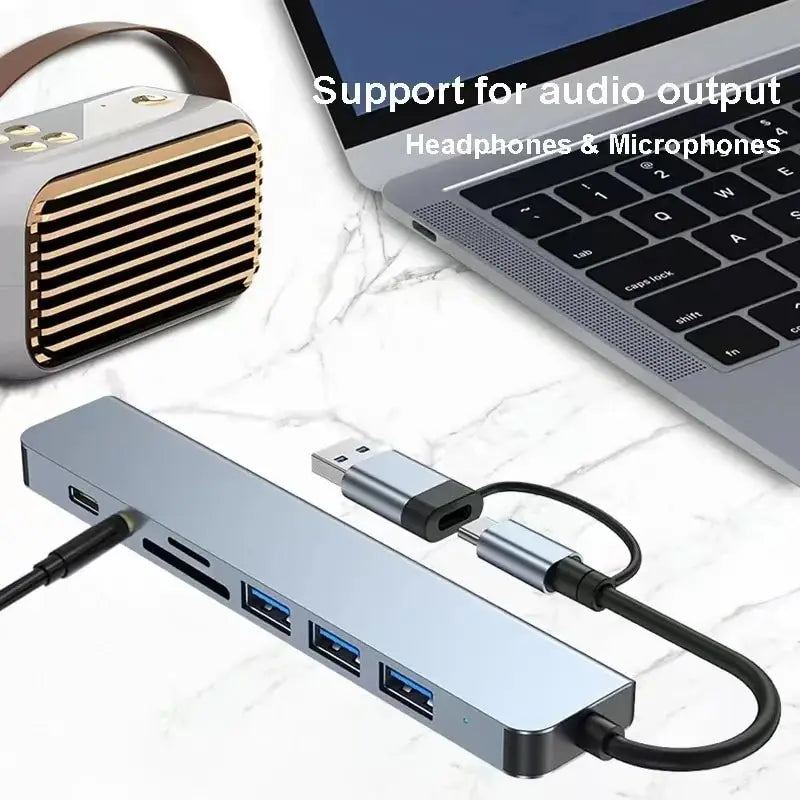 HUB USB 8 en 2