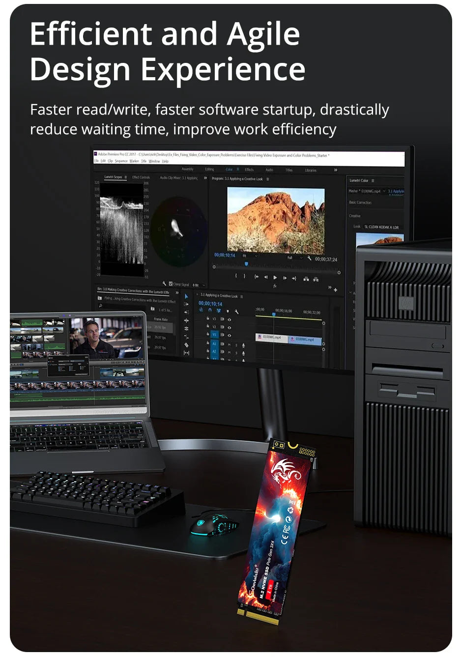 SSD M.2 NVMe SomnAmbulist 128Go – PCIe 3.0